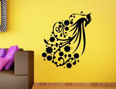 

Wall Guru  Self Adhesive Wall Decal Sticker(Pack of 1, Black