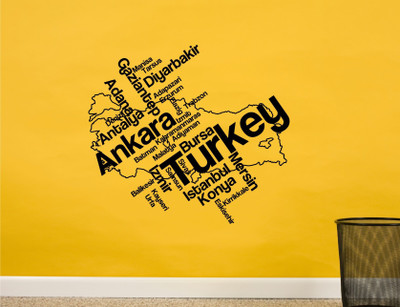 

Wall Guru  Self Adhesive Wall Decal Sticker(Pack of 1, Black
