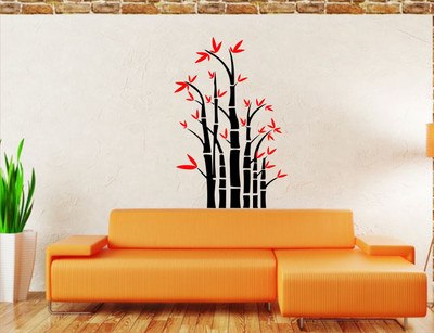 

Wall Guru  Adhesive Sticker(Pack of 1, Black;red