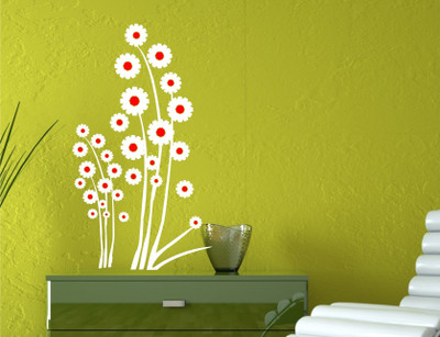 

Wall Guru  Self Adhesive Wall Decal Sticker(Pack of 1, White
