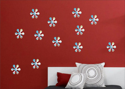 

Wall1ders  Acrylic Sticker(Pack of 12, Silver