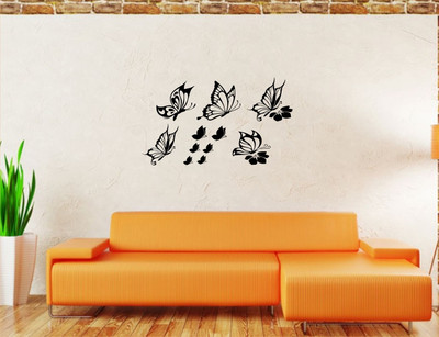 

Wall Guru  Adhesive Sticker(Pack of 1, Black