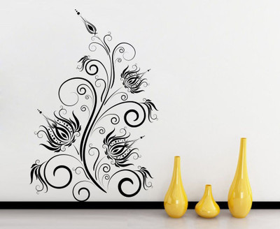 Creatick Studio 60.96 cm Abstract Wall Sticker Self Adhesive Sticker(Pack of 1)