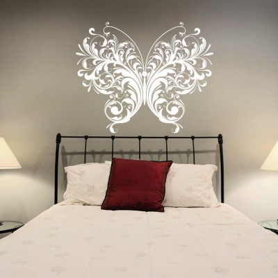 Creatick Studio 101.6 cm ButterFly Wall Decal Self Adhesive Sticker(Pack of 1)