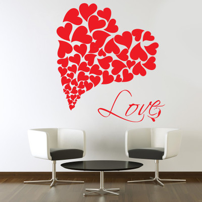 68% OFF on Decor Kafe Small Wall Sticker For Bedroom Sticker(Pack of 1)