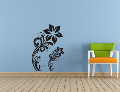 

Wall Guru  Self Adhesive Wall Decal Sticker(Pack of 1, Black