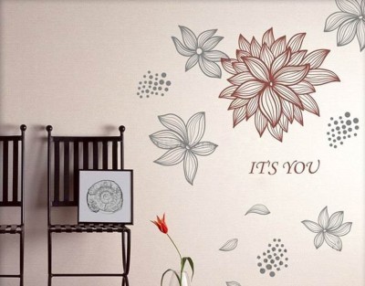 Decor Villa 58 cm Wall Sticker Its you ( Wall Covering area 58 cm x 64 cm ) Self Adhesive Sticker(Pack of 1)