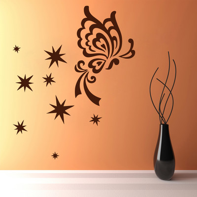 72% OFF on decor kafe Medium Wall Sticker For Bedroom(Pack of 1)