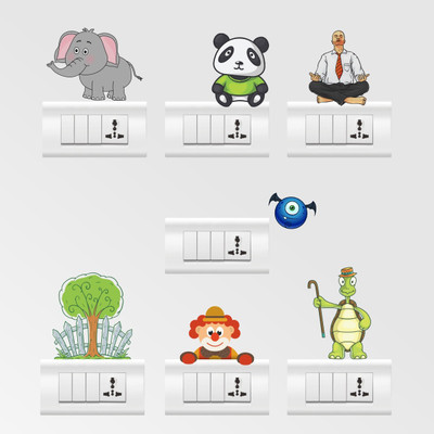 

Rawpockets  PVC Sticker Sticker(Pack of 7, Multicolor