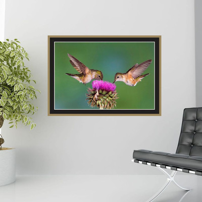 Creatick Studio 73.66 cm Two Birds Sticker(Pack of 1)