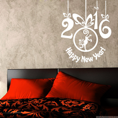Creatick Studio 152.4 cm 2016 New Year Wall Sticker Self Adhesive Sticker(Pack of 1)