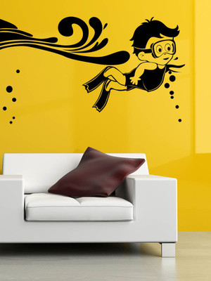 

Trends on Wall  Kids Sticker(Pack of 1, Black