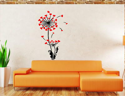 

Wall Guru  Adhesive Sticker(Pack of 1, Black;red