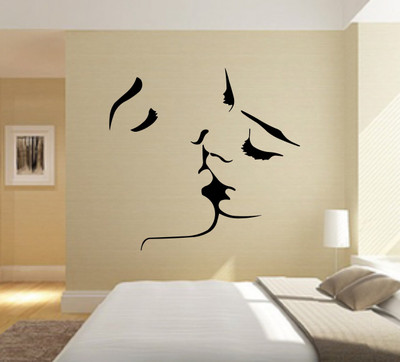 

Veldeco love [H54xW55]cm  cut work vinyl self adhesive walldecal Sticker(Pack of 1, Black