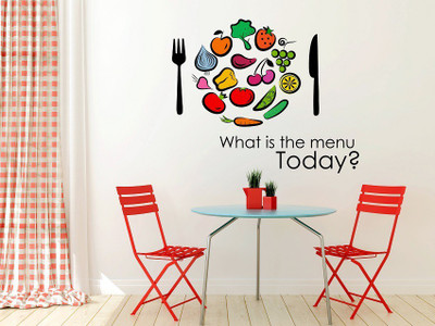 

Wallstick  PVC Vinyl Sticker(Pack of 1, Green;red;black