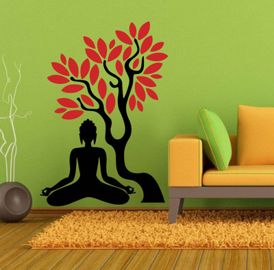 

Trends on Wall  Spiritual Sticker(Pack of 1, Red