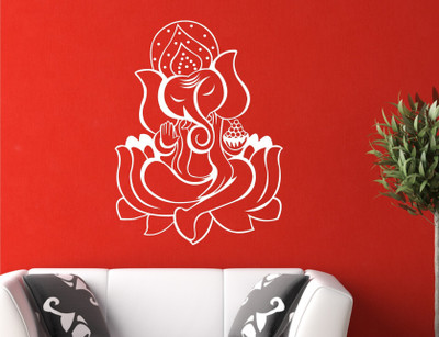 

Wall Guru  Self Adhesive Wall Decal Sticker(Pack of 1, White