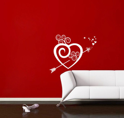 Creatick Studio 91.44 cm Broken Heart Wall Decal Self Adhesive Sticker(Pack of 1)