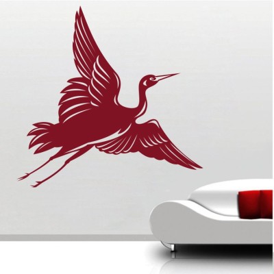 DECOR KAFE 58 cm Decor Kafe Flying Bird Wall Decal Self Adhesive Sticker(Pack of 1)