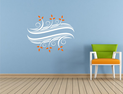 

Wall Guru  Self Adhesive Wall Decal Sticker(Pack of 1, White