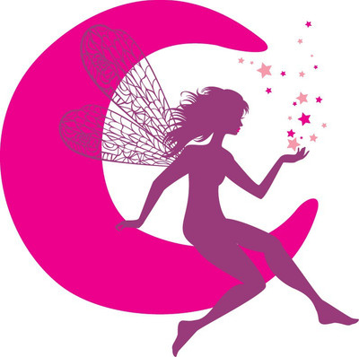 Asmi Collections 90 cm Asmi Collections PVC Wall Stickers Beautiful Fairy on Moon and Stars Removable Sticker(Pack of 1)