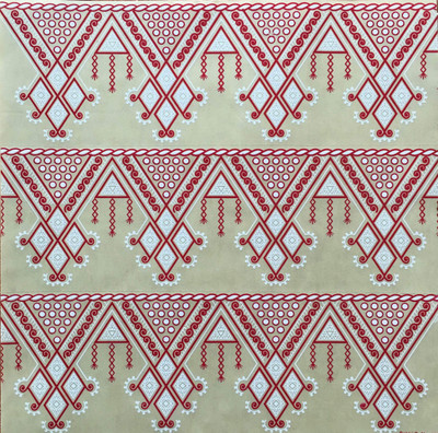 

Suman Creations  Magnetic Sticker Sticker(Pack of 6, Red