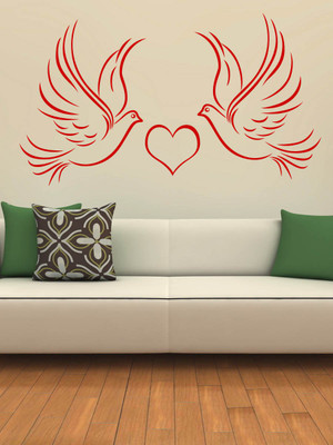 

Trends on Wall  Animal Sticker(Pack of 1, Red