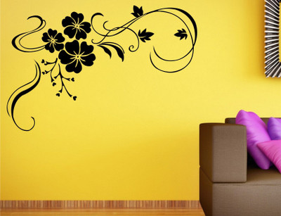 

Wall Guru  Self Adhesive Wall Decal Sticker(Pack of 1, Black