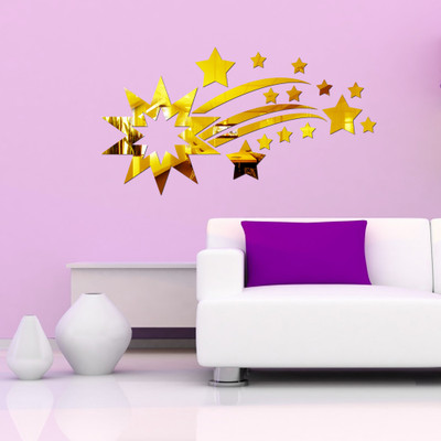 

Sehaz Artworks  Decals Sticker(Pack of 17, Gold