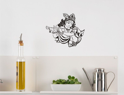 

Wall Guru  Adhesive Sticker(Pack of 1, Black