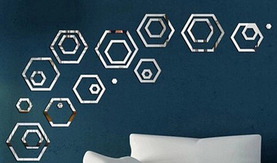

Wall1ders  Acrylic Sticker(Pack of 20, Silver