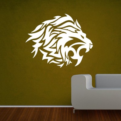 Creatick Studio 55.88 cm Lion Roars Wall Decal Self Adhesive Sticker(Pack of 1)