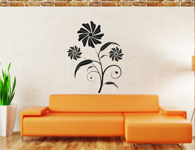 

Wall Guru  Self Adhesive Wall Decal Sticker(Pack of 1, Black