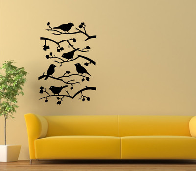 Smart Wall Guru  Wall Sticker Sticker(Pack of 1, Black
