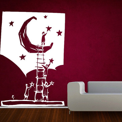 

Decor Kafe  Wall Sticker For Bedroom Sticker(Pack of 1, White