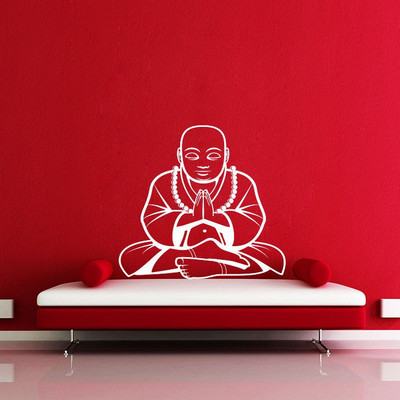 Creatick Studio 106.68 cm Buddha Wall Decal Self Adhesive Sticker(Pack of 1)