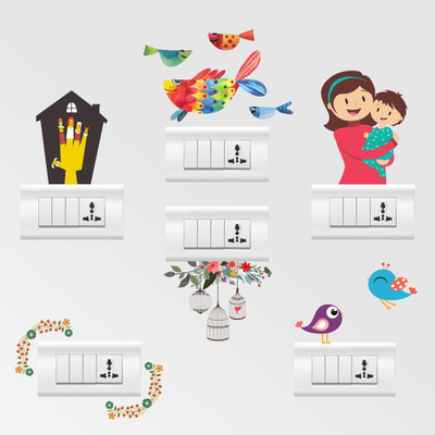 

Rawpockets  PVC Sticker Sticker(Pack of 6, Multicolor