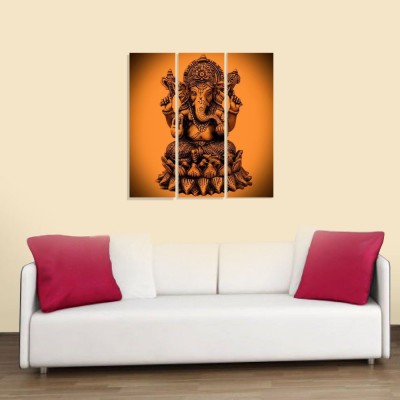 Impression Wall 61 cm Impression Wall Lord Ganesha Wall Sticker Self Adhesive Sticker(Pack of 1)