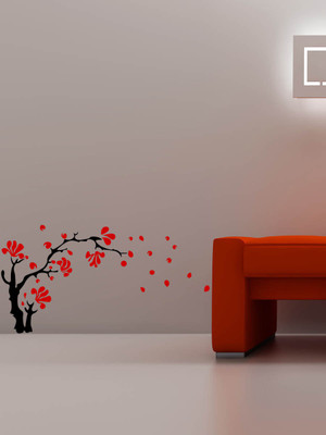 Trends on WALL 71 cm Tree Self Adhesive Sticker(Pack of 1)
