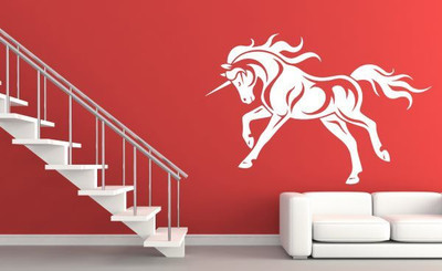 

Hoopoe Decor  The Unicorn Sticker(Pack of 1, White