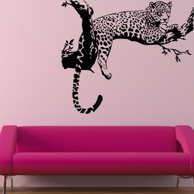 Decor Villa 30.48 cm Decor Villa Tiger on tree Wall Sticker Small - Size (14 x 12) Inch Sticker(Pack of 1)
