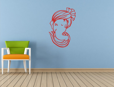 

Wall Guru  Self Adhesive Wall Decal Sticker(Pack of 1, Red