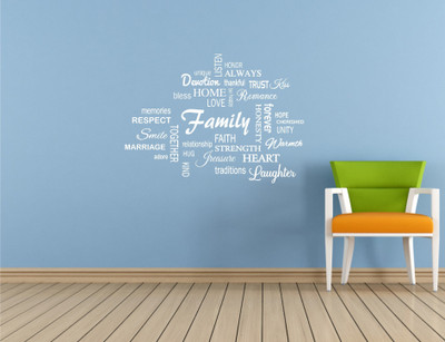 

Wall Guru  Adhesive Sticker(Pack of 1, White