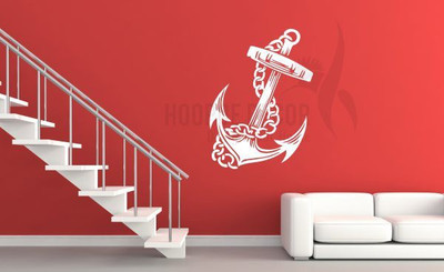 

Hoopoe Decor  Anchor Sticker(Pack of 1, White