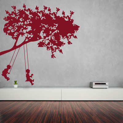 

Creatick Studio  Adhesive Type Sticker(Pack of 1, Burgandy