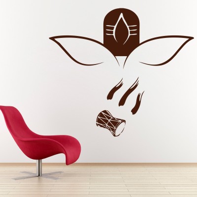 Creatick Studio 91.44 cm Shiv Ji Wall Decal Self Adhesive Sticker(Pack of 1)