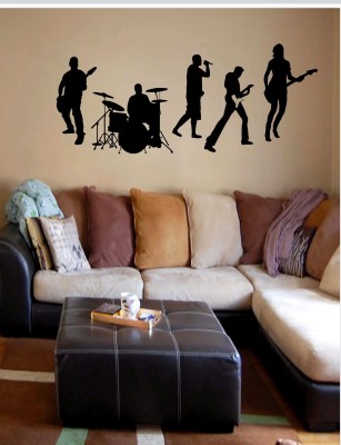 DECOR KAFE 48 cm Gloob Decal Style Hard Rock Wall Self Adhesive Sticker(Pack of 1)