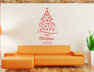 

Wall Guru  Self Adhesive Wall Decal Sticker(Pack of 1, Red
