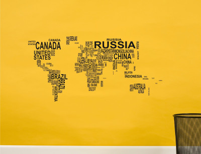 

Wall Guru  Self Adhesive Wall Decal Sticker(Pack of 1, Black