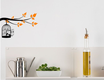 

Smart Wall Guru  Adhesive Sticker(Pack of 1, Black;orange